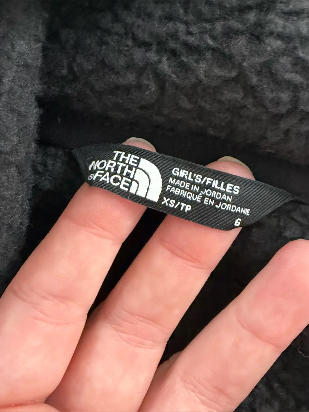 North Face Kids Girls 6 XS Retro Colorblock Fleece Jacket Sweatshirt Snap Close